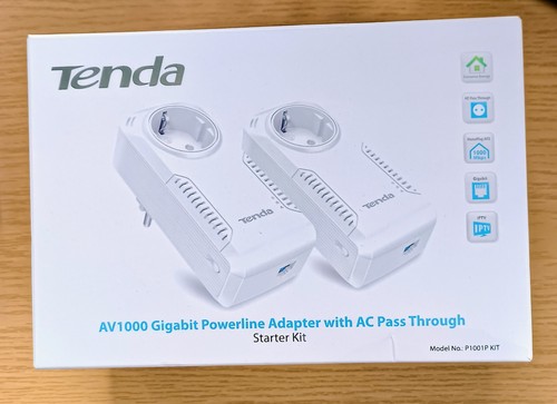 Tenda av1000 gigabit powerline - tenda,